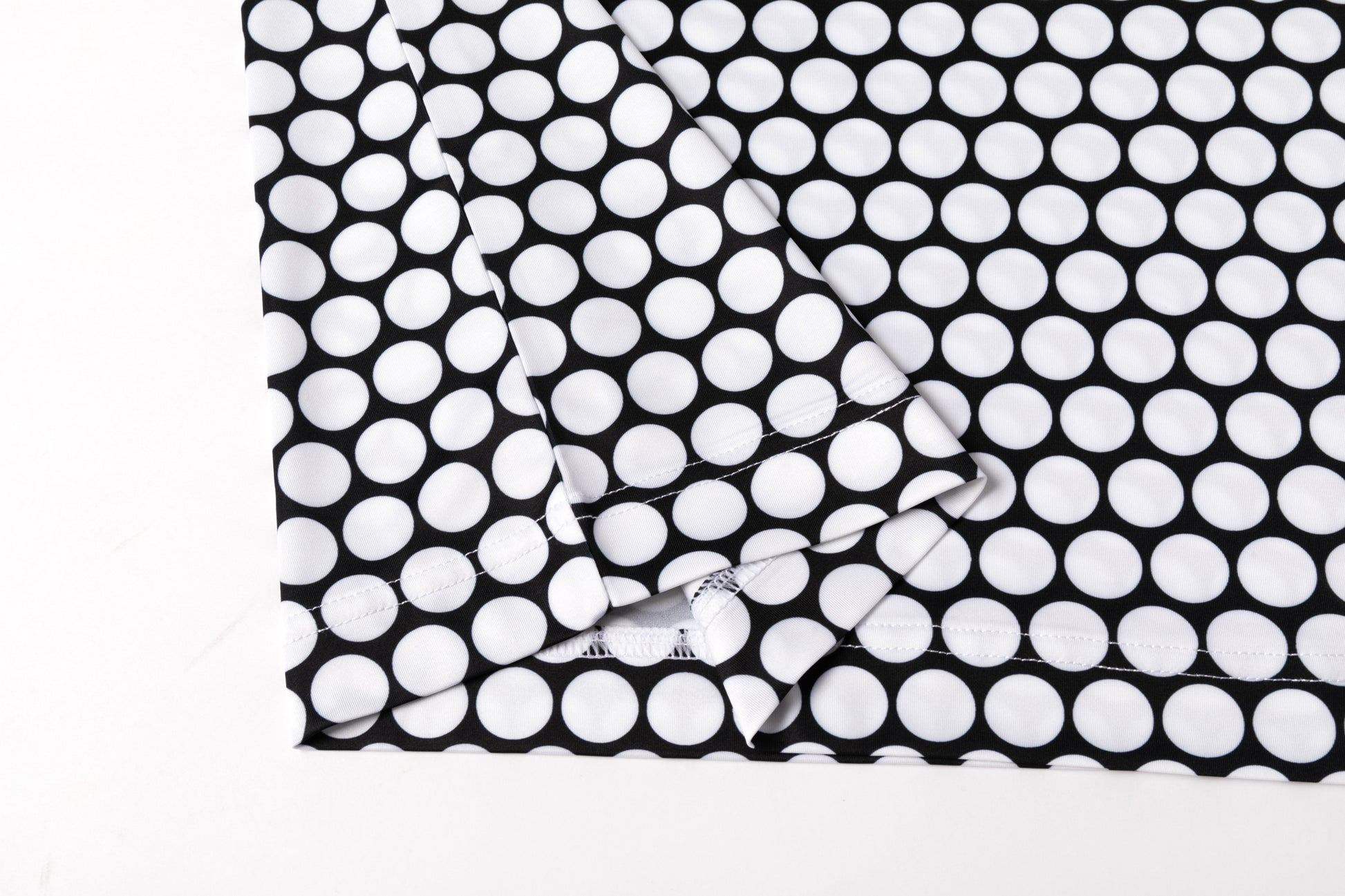 polka dot pattern Antimicrobial quick dry slim fit polo shirt