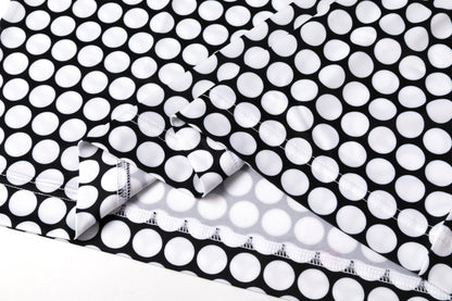 polka dot pattern Antimicrobial quick dry slim fit polo shirt