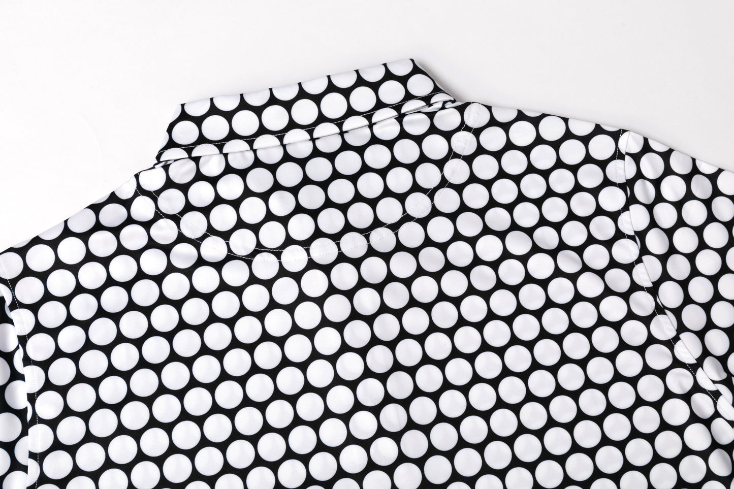 polka dot pattern Antimicrobial quick dry slim fit polo shirt