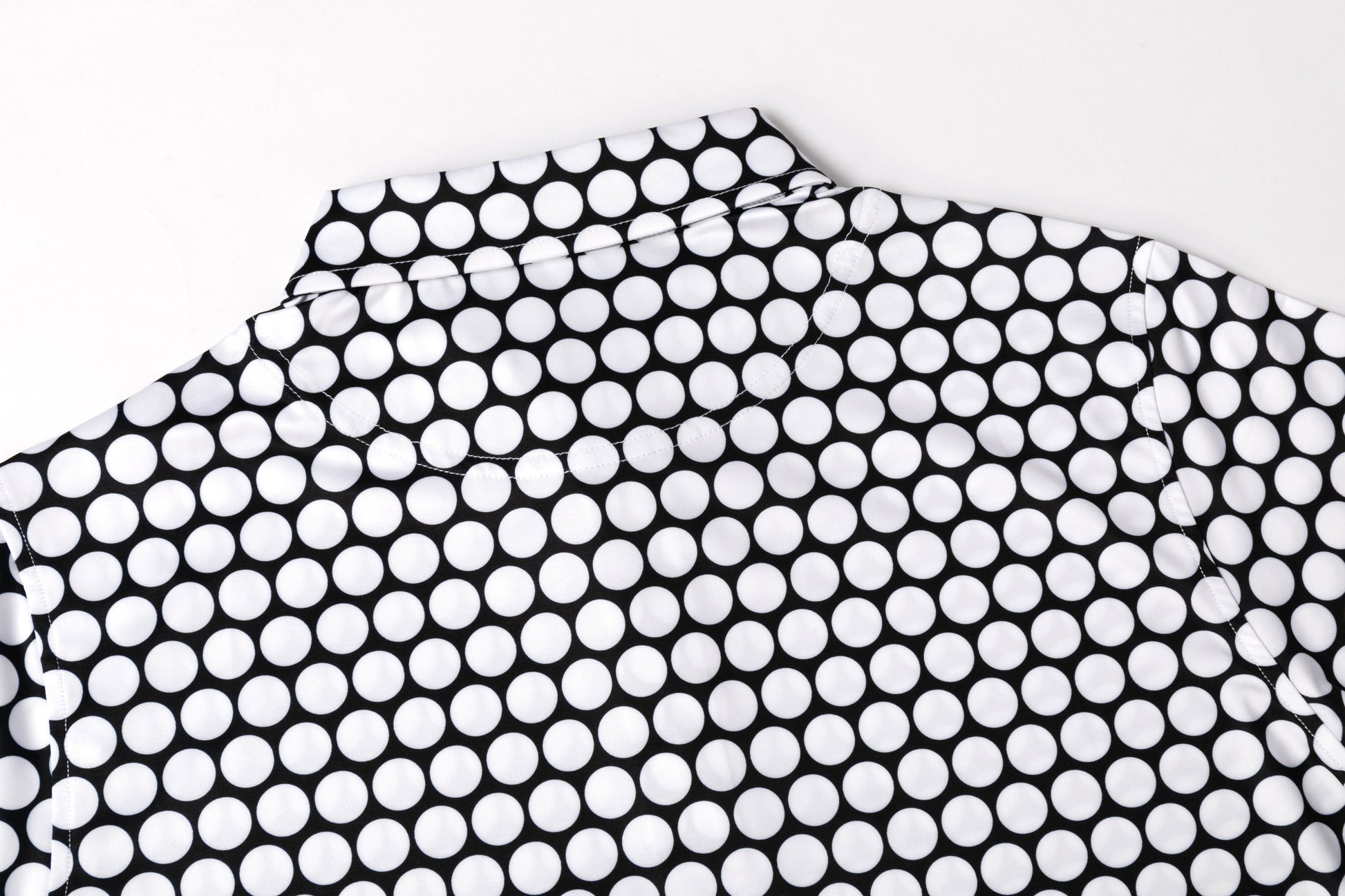 polka dot pattern Antimicrobial quick dry slim fit polo shirt