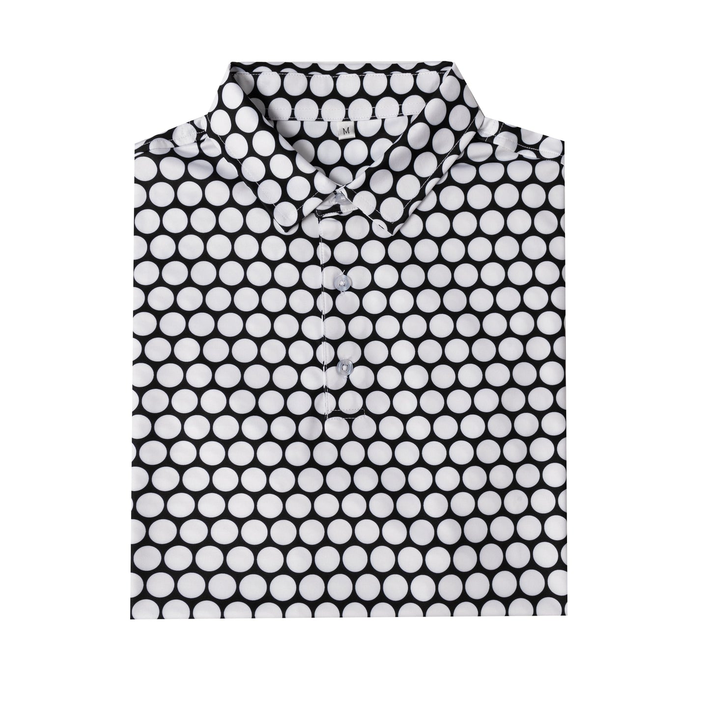 polka dot pattern Antimicrobial quick dry slim fit polo shirt