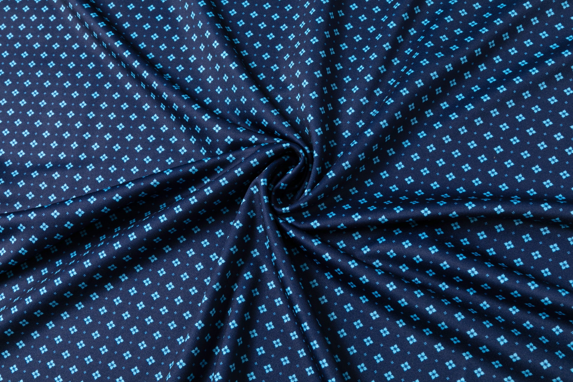 Blue diamond lattice pattern Antimicrobial quick dry slim fit polo shirt