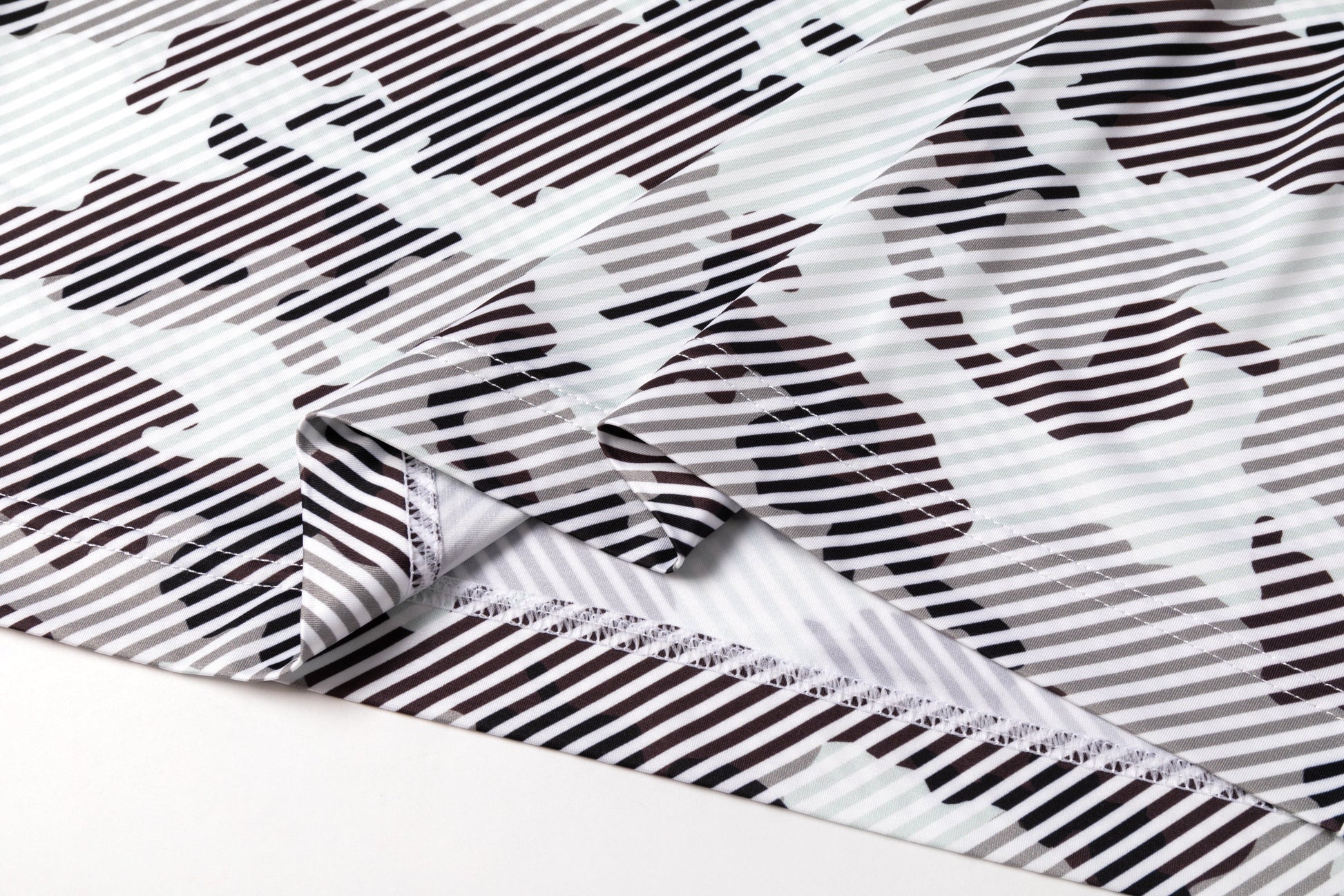 striped camouflage pattern Antimicrobial quick dry slim fit polo shirt