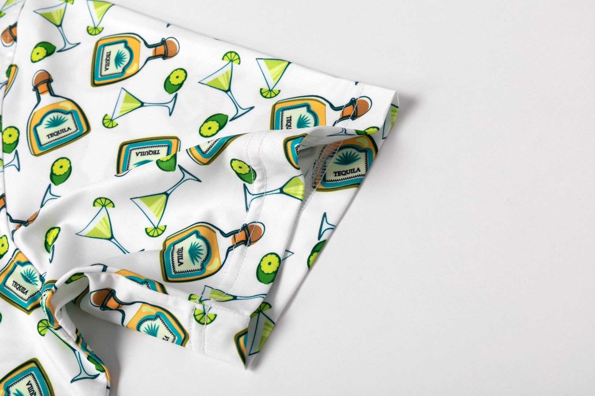 Tequila drinkware - themed pattern Antimicrobial quick dry slim fit polo shirt