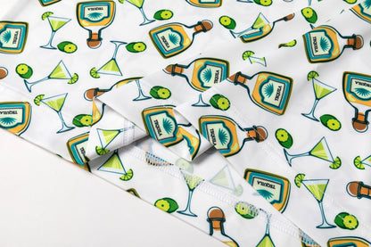 Tequila drinkware - themed pattern Antimicrobial quick dry slim fit polo shirt