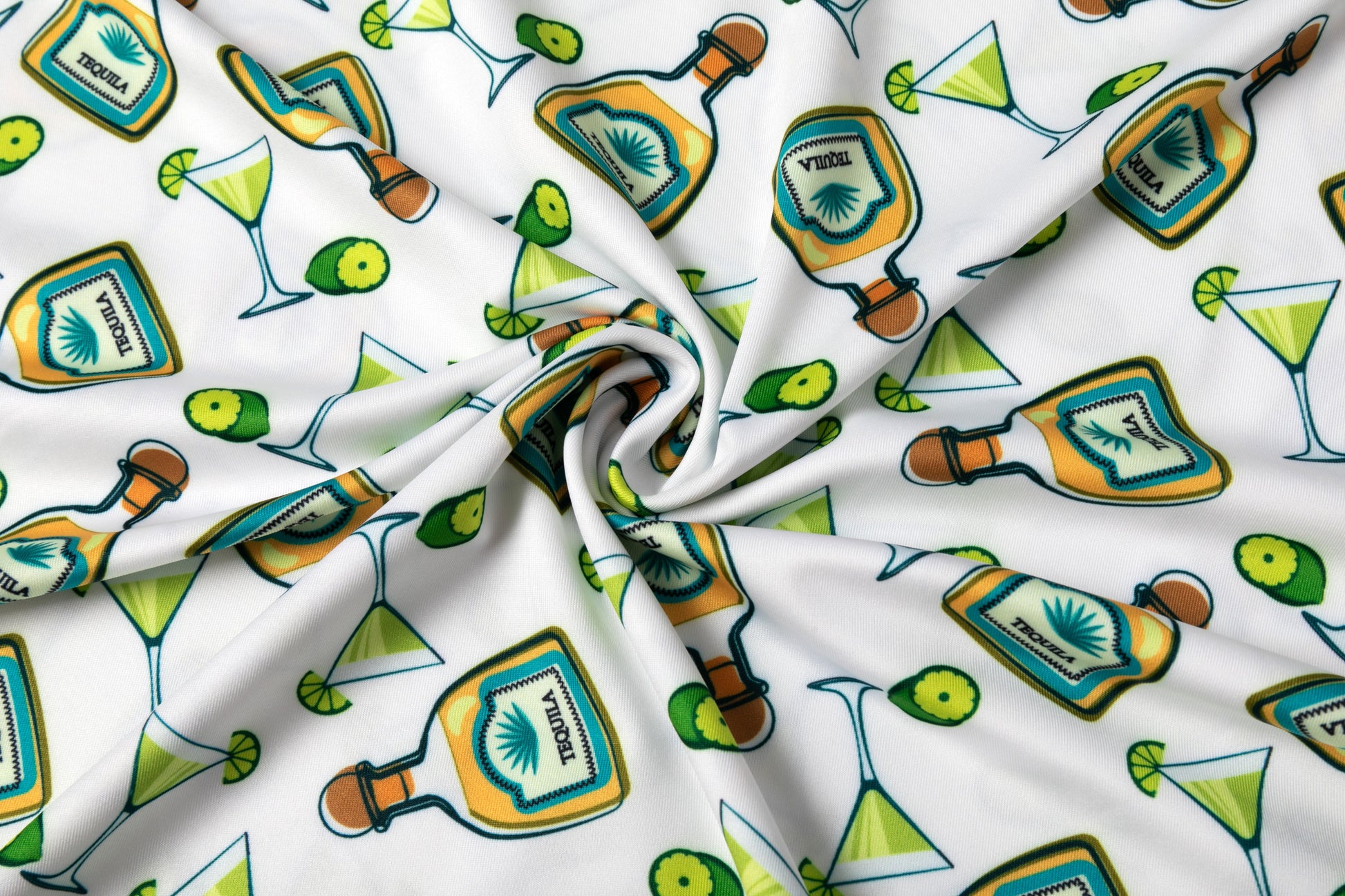 Tequila drinkware - themed pattern Antimicrobial quick dry slim fit polo shirt