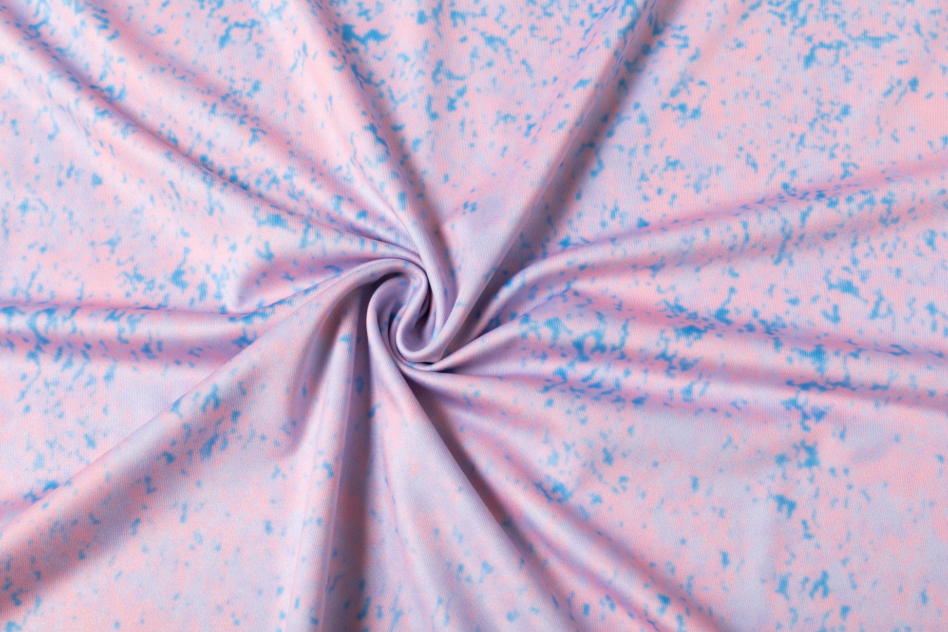 Pink - blue splatter pattern Antimicrobial quick dry slim fit polo shirt