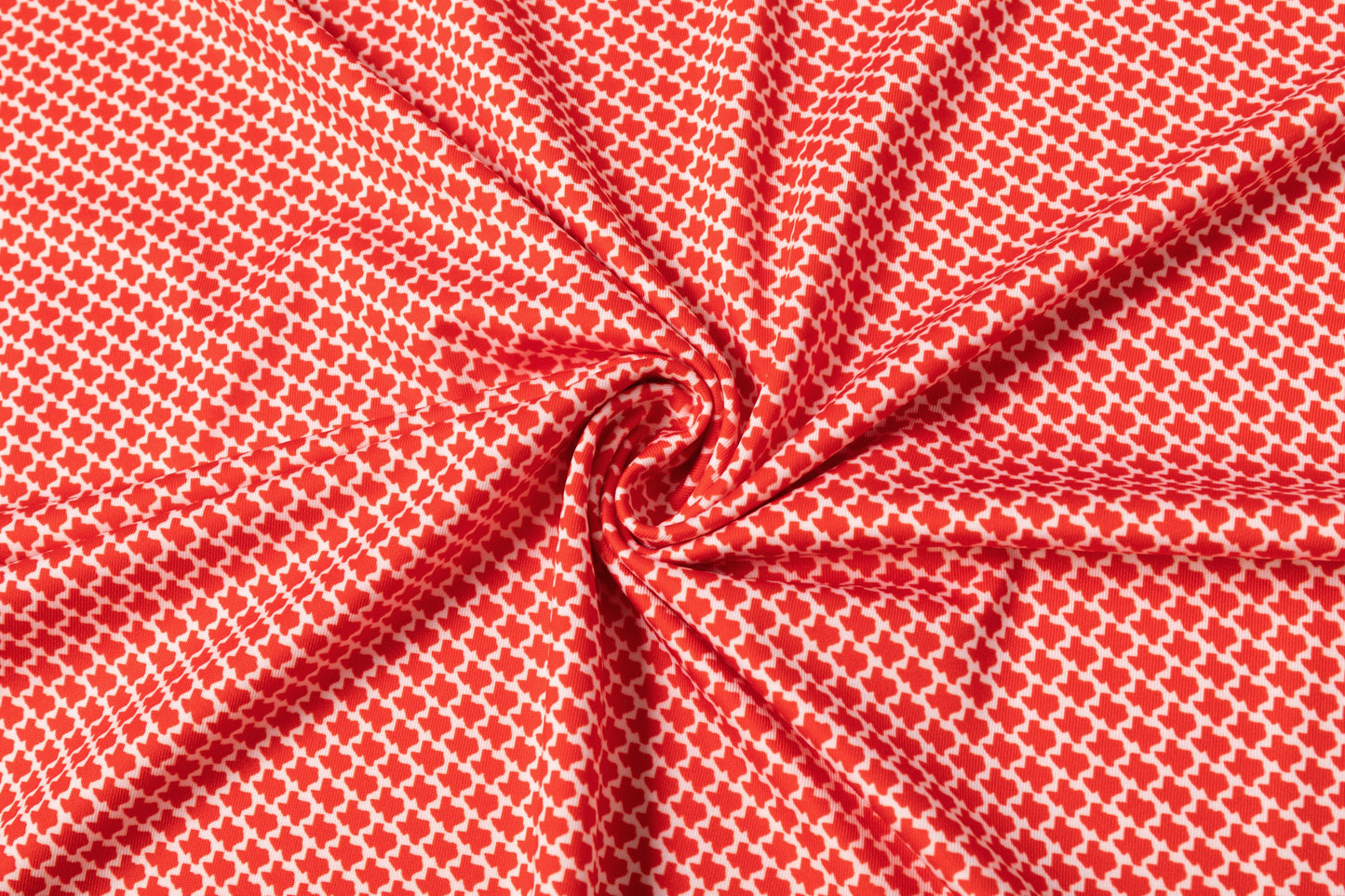 Red houndstooth pattern Antimicrobial quick dry slim fit polo shirt