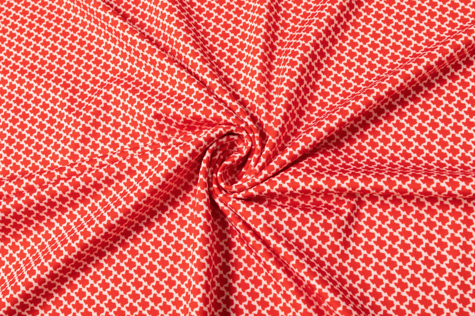 Red houndstooth pattern Antimicrobial quick dry slim fit polo shirt