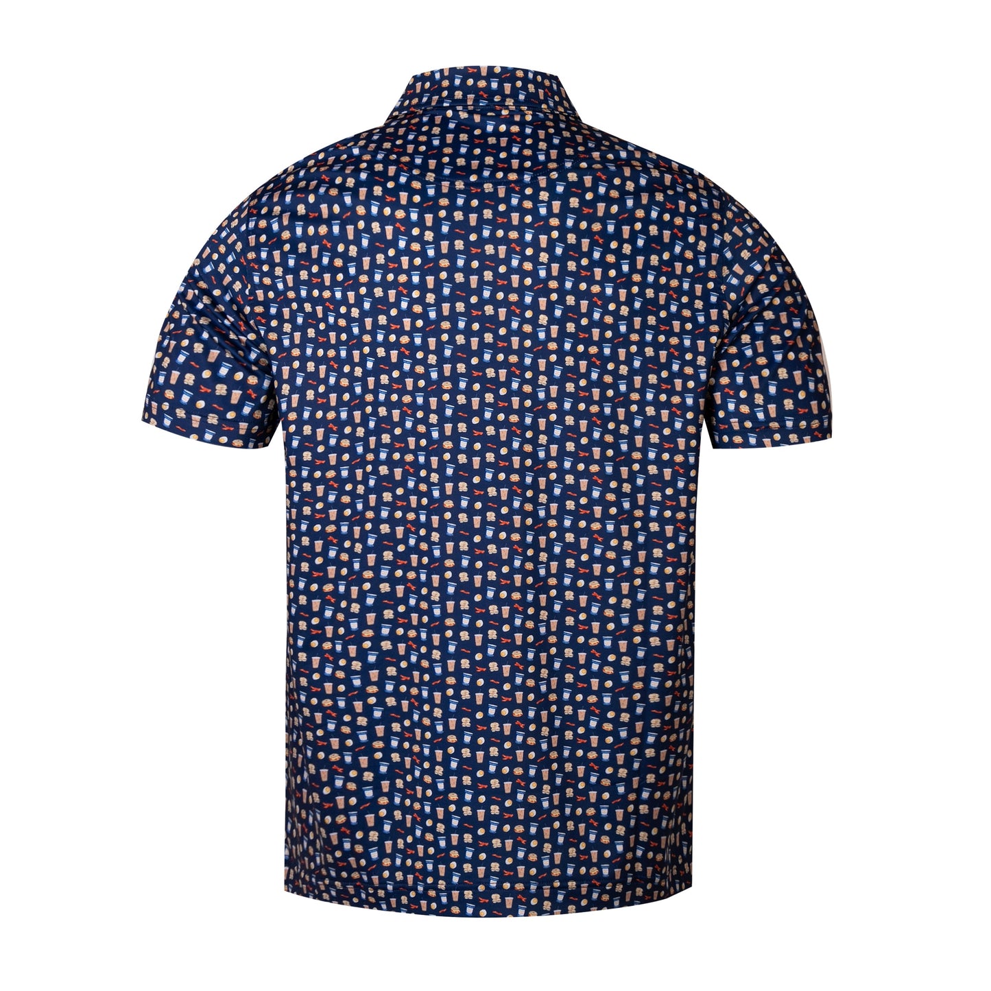 Gourmet Patterns Antimicrobial quick dry slim fit polo shirt