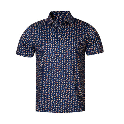 Gourmet Patterns Antimicrobial quick dry slim fit polo shirt