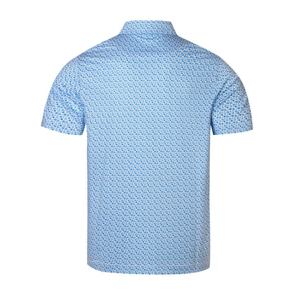 Small Star Pattern Antimicrobial quick dry slim fit polo shirt