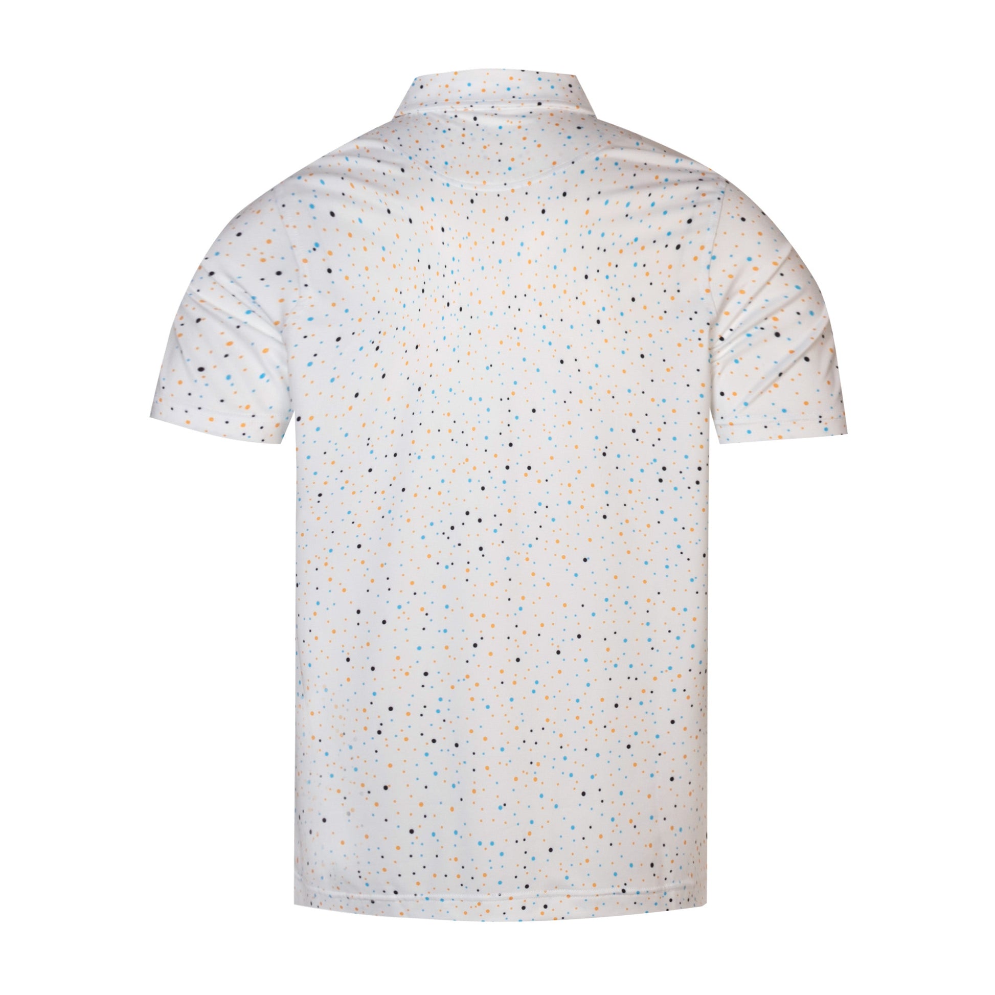 Colorful polka dot print Antimicrobial quick dry slim fit polo shirt