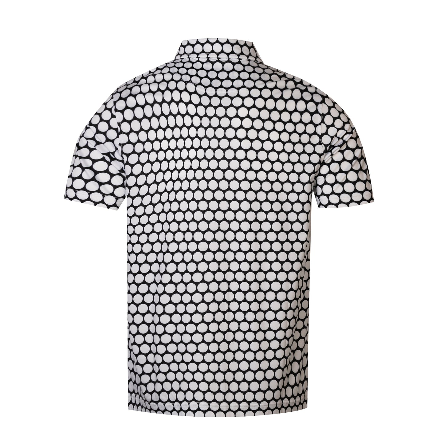 polka dot pattern Antimicrobial quick dry slim fit polo shirt