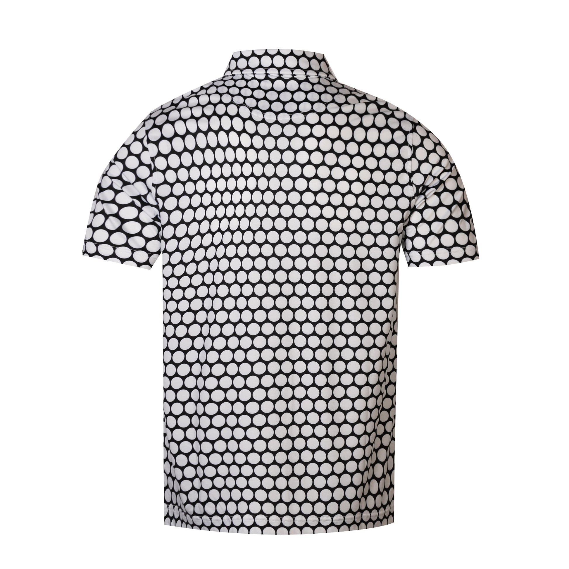 polka dot pattern Antimicrobial quick dry slim fit polo shirt