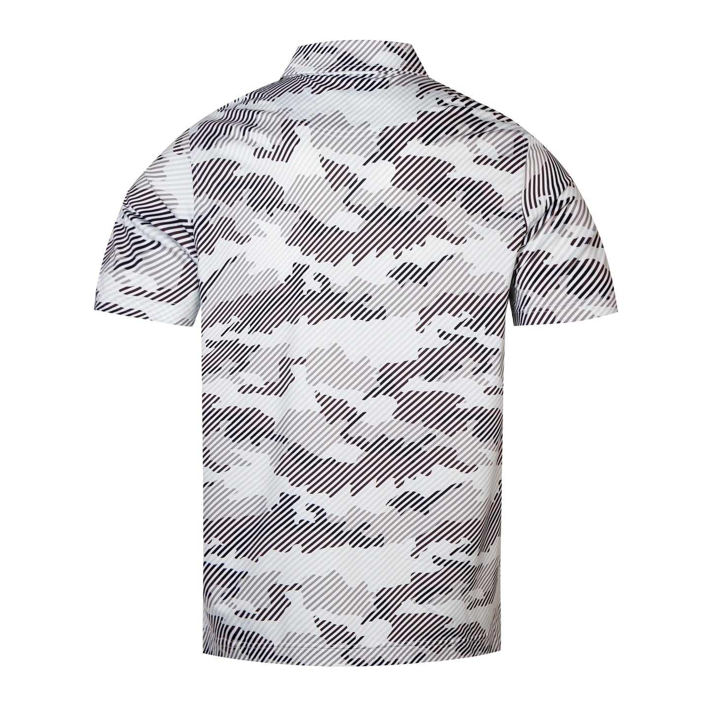striped camouflage pattern Antimicrobial quick dry slim fit polo shirt