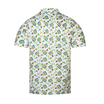 Tequila drinkware - themed pattern Antimicrobial quick dry slim fit polo shirt