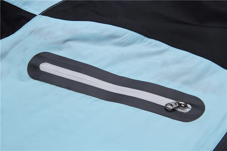 Men's Light Blue & Black Performance Golf Jacket