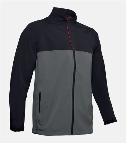 Men's Black & Grey Performance Golf Jacket