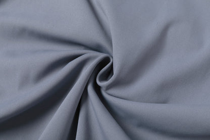 Light Gray - Blue Trousers with Contrast - Colored Waistband