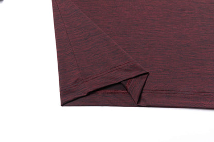 Men's Heathered Golf Hoodie (Burgundy Comfort Series)