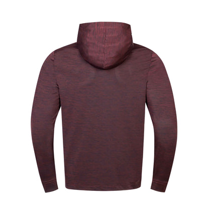 Men's Heathered Golf Hoodie (Burgundy Comfort Series)
