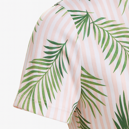 Women's Tropical Palm Leaf Performance Polo Shirt