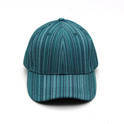 Retro Striped Woven Baseball Cap (Multi-Tone Casual Collection)