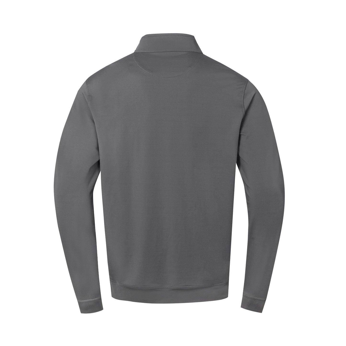 Men's Grey - toned Half - Chest Zipper Stand - Collar Casual Sweatshirt