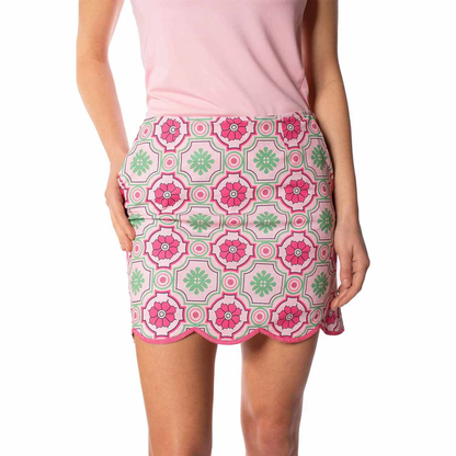 Women's Scalloped Golf Skort (Floral Mosaic Series)
