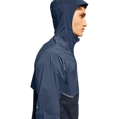 Men's Navy Two-Tone Performance Running Jacket