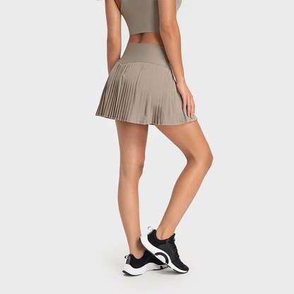 Women's Pleated Athletic Skort (Neutral Elegance Series)