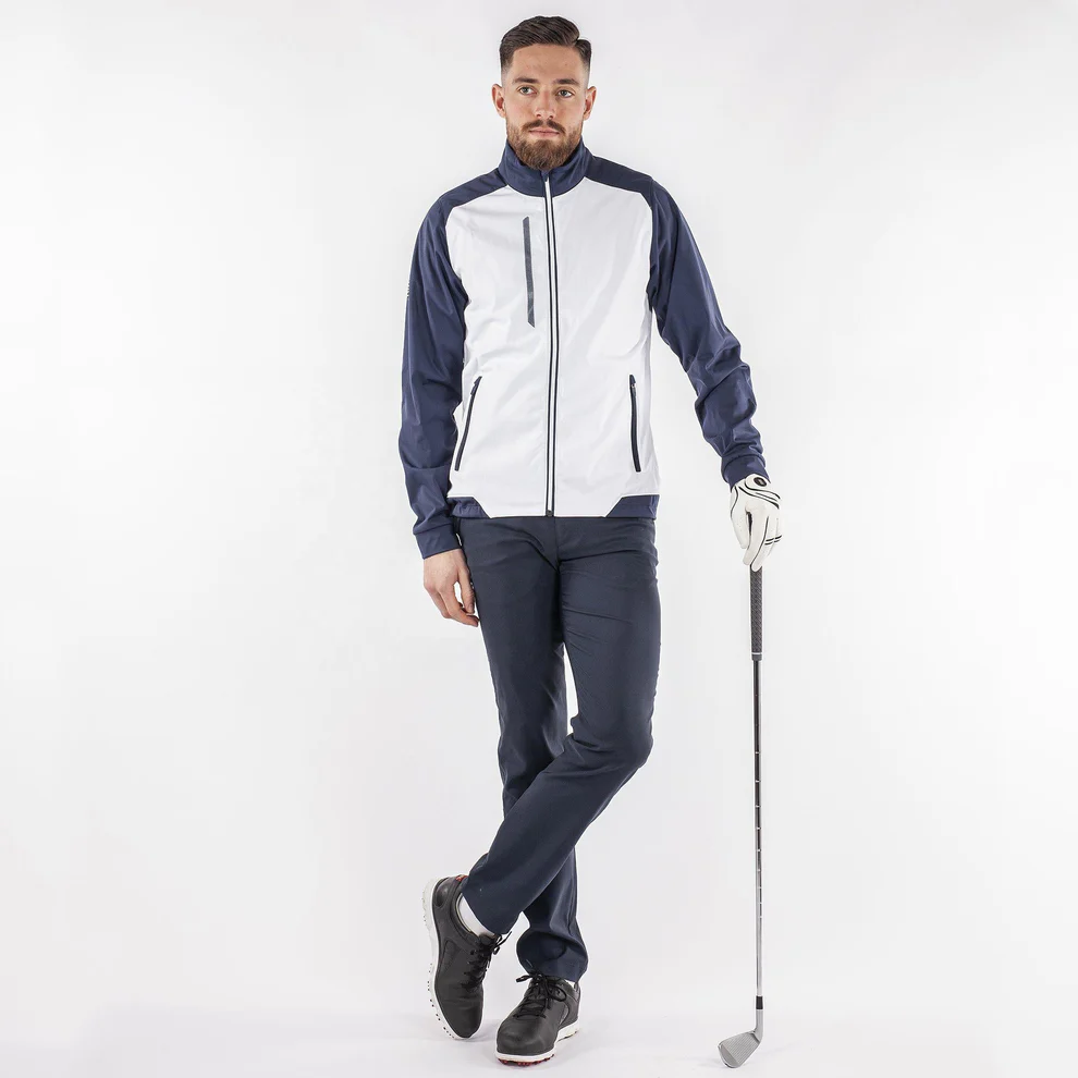 Men's Navy & White Performance Golf Jacket