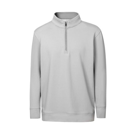 Men's Quarter-Zip Golf Pullover (Light Gray Refinement Series)