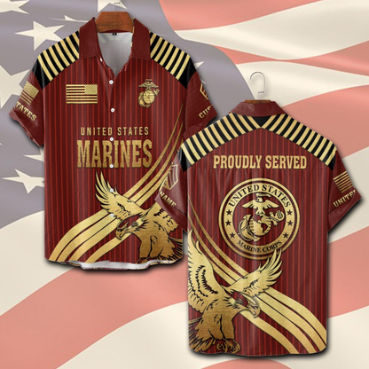 Men's US Marines Honor Performance Button-Down Shirt