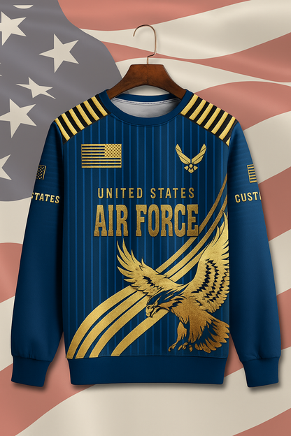 Men's US Air Force Honor Performance Crew Neck Sweatshirt