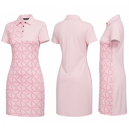 Blush Wave Golf Dress