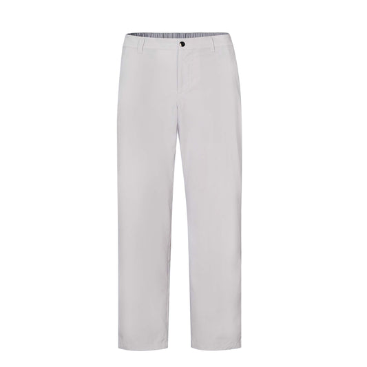 Light Gray Loose Straight - Leg Trousers