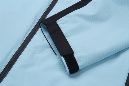 Men's Light Blue & Black Performance Golf Jacket